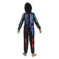 thumbnail image 4 of GYRATEDREAM Family Matching Halloween Onesie Pajamas, Funny Skeleton Hooded Zipper PJs Holiday Loungewear for Men/Women/Kid, 4 of 10