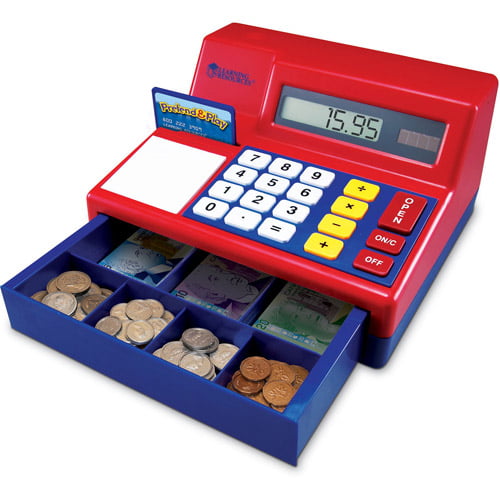 Childrens Cash Register Toy Till And Play Money New pound!! 
