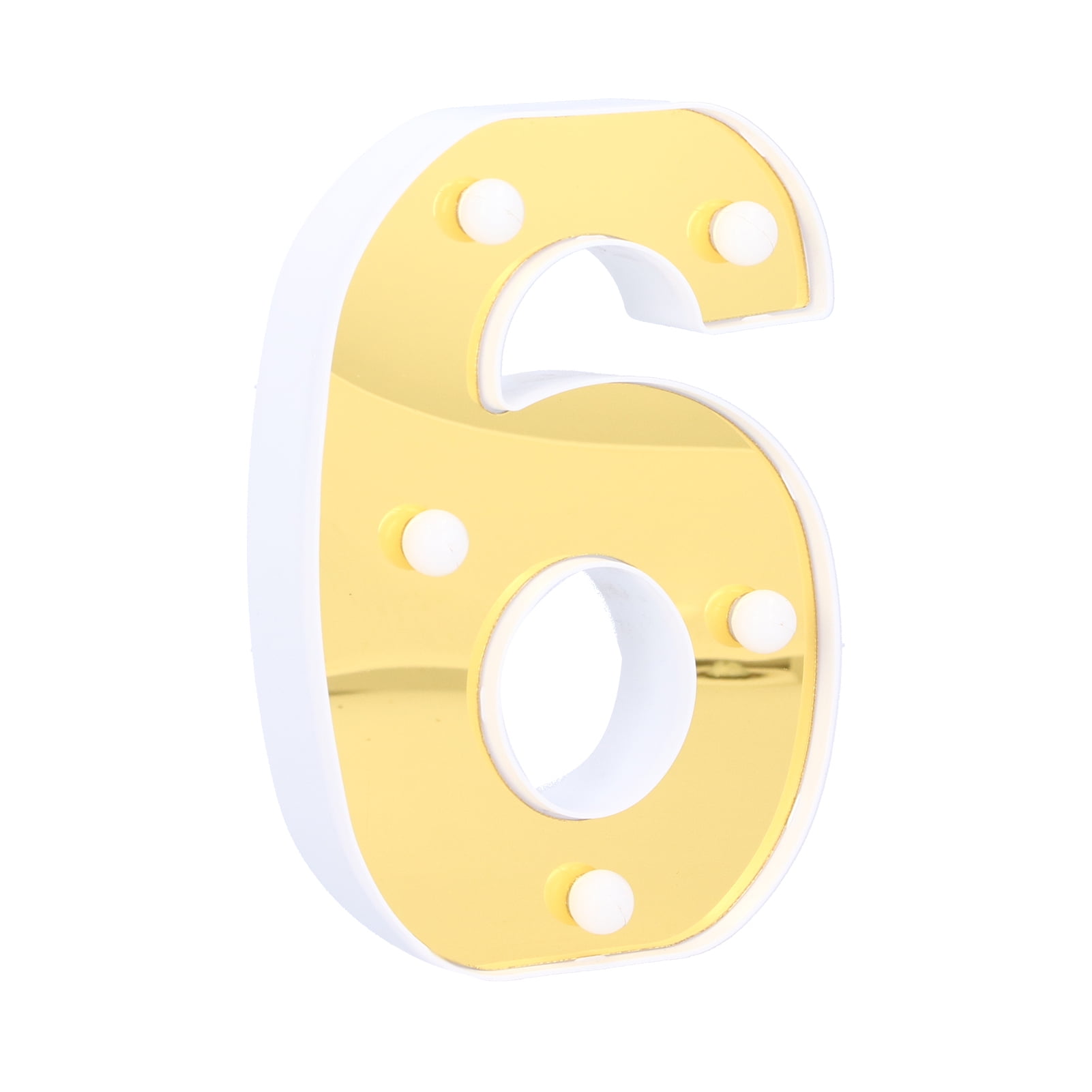 Number Light, Indoor Lighting Warm White LED Light LED Light Source  For Holidays For Parties