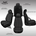 thumbnail image 3 of DIKSOAKR Seat Covers for Nissan Altima 2009-2025 Front Set Waterproof Faux Leather Seat Cover Ergonomic Seat Covers Airbag Compatible Automotive Accessories(Black), 3 of 7