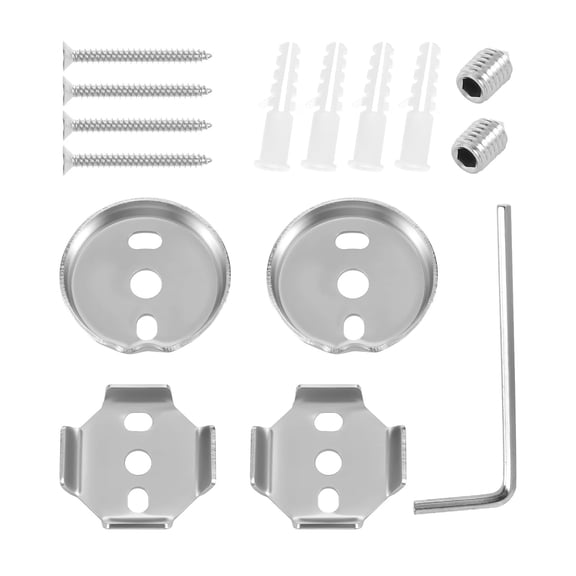 Stainless Steel Towel Rack Replacement Parts Set of 15Pcs Universals Bathroom Fixture Installation Accessories
