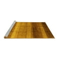 thumbnail image 2 of Ahgly Company Machine Washable Indoor Round Abstract Yellow Modern Area Rugs, 6' Round, 2 of 4