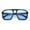 Blue, variant on Mens Octagon Geometric Plastic Racer Mob Pilots Sunglasses Blue Lens