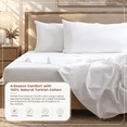 thumbnail image 3 of Corno d'Oro - 100% Turkish Cotton Soft Luxury Bed Sheet and Pillowcase Set for Sensitive Skins and Hot Sleepers - Queen - OEKO-TEX Certified, 3 of 11