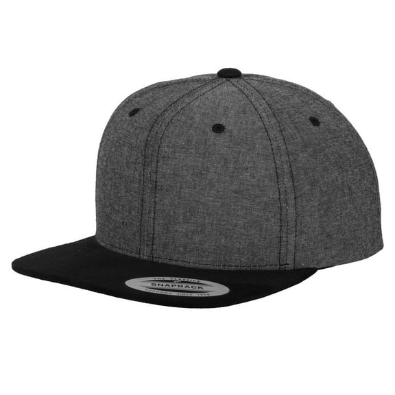 Yupoong Flexfit Chambray-Suede Snapback Cap