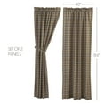 thumbnail image 5 of VHC Brands Rustic & Lodge Window Wyatt Curtain Panel Pair, Khaki Tan, 5 of 7