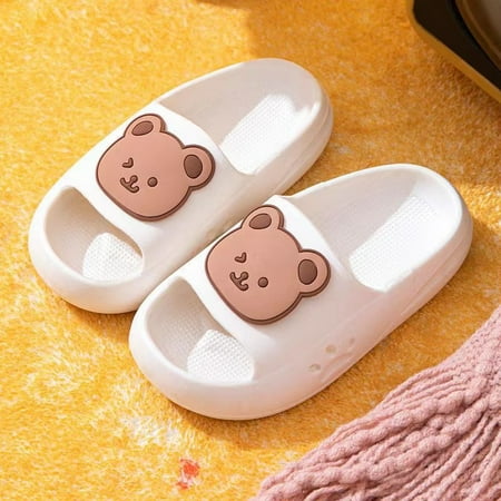 

Kids Slippers Cute Cartoon Bear Anti-slip Slippers For Indoor And Outdoor