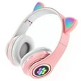 thumbnail image 3 of Auriculares inalámbricos Bearachild para gatos con micrófono control RGB Light Gaming Headphone Bluetooth, 3 of 6