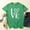 #622-Green, variant on Women's Love Print T-Shirt for Valentine's Day, Round Neck Short Sleeve, Soft Cotton Comfort Fit for Casual and Daily Wear