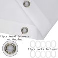 thumbnail image 5 of Modern Green Leaf Design Waterproof Shower Curtain Set with Mildew Resistance - 180x200cm, 5 of 5