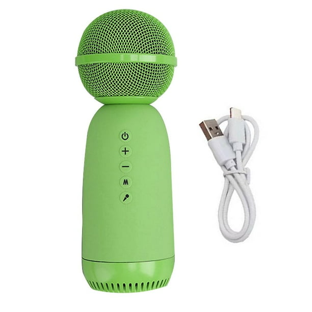 Green Micrófono incorporado con batería de litio para altavoz portátil Echo Reverb para niños