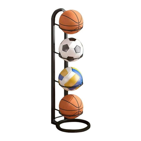 

BNisBM Compact Home Indoor Soccer & Basketball Storage Rack Space Saving Organizer With Holders Breakthrough
