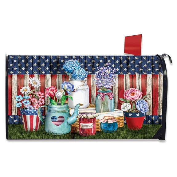 Briarwood Lane American Picnic Rustic Magnetic Mailbox Cover