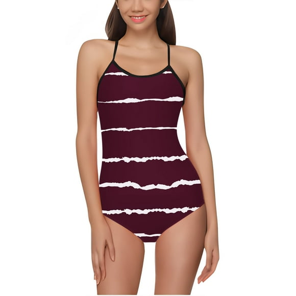 Cameland Swimsuits For Women Womens One Piece Bikini Bathing Suits Stripes Swimming Suits Beachwear
