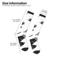 thumbnail image 2 of Fuzoiu Monochrome Flying Ravens Print Adult Stockings,Crew Socks,Unisex Fashion Socks, Casual Sports Socks,Comfortable Crew Socks for Everyday Wear and Sports, 2 of 6