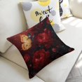 thumbnail image 5 of Butterfly red peony flower Linen toss pillowcase Decoration pillowcase Gift preferred 18x18" Cushion cover 1 set Sofa pillowcase Sofa bedroom living room car, 5 of 8
