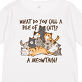 thumbnail image 4 of Inktastic What do you call a pile of cats? A MEOWTAIN Boys or Girls Long Sleeve Toddler T-Shirt, 4 of 5