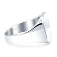 thumbnail image 2 of 12.2mm Simple Plain Band High Polished Solid 925 Sterling Silver Mens Ring Size 6, 2 of 5