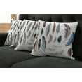 thumbnail image 2 of Ambesonne Animal Throw Pillow Cover 4 Pack, Bird Body Feathers Set, 18", Multicolor, 2 of 6
