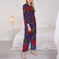 thumbnail image 3 of Daiia Wild Berries for Women's Long-Sleeved Pajama Set – Soft & Comfortable Sleepwear Button-Up Pajamas Cozy Lounge Wear-X-Large, 3 of 7
