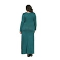 thumbnail image 5 of Women's Plus Size Long Sleeve Scoop Neck Maxi, 5 of 5