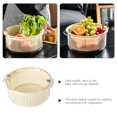 thumbnail image 4 of HEALEEP Fruit Vegetable Washing Basin Plastic Cream White 1Pcs, 4 of 7