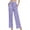 Plaid purple, variant on iniber Women's Comfy Pajama Pants Casual Lounge Pant Wide Leg Palazzo Stretch Drawstring Bottoms