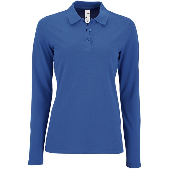 Sol's Polo Piqué à Manches Longues Parfait pour Femmes