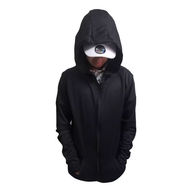 Sudadera Muy Delgada De Cierre Con Gorro Y Bolsa Canguro