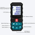 thumbnail image 4 of Infrared Measure Professional Light Distance Meter M/Ft/In Light Measurement Tool with Backlit LCD and Pythagorean Mode Area and Volume Waterproof Digital Precision Distance Me, 4 of 9