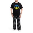 thumbnail image 5 of CafePress - Peace In Ukraine. Stand With Ukraine. Supp Pajamas - Men's Dark Loose Fit Cotton Pajama Set, 5 of 7