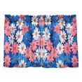 thumbnail image 7 of Yayeee Kitchen Curtains Tier Pair Light Filtering 27"x24" Rod Pocket Short Cafe Window Panel, Pink Flowers Pattern, 7 of 7