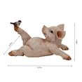 thumbnail image 3 of Yoga Pig Polyresin Statue, 3 of 9