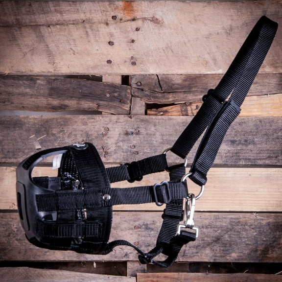 Tough1 Easy Breathe Grazing Muzzle Mini Black