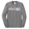 thumbnail image 2 of Mermaid Vibes Cute Shimmer | Mens Fashion Long Sleeve T-Shirt, Heather Grey, Large, 2 of 3