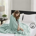 thumbnail image 2 of Home Essence Liquid Cotton Super Soft Lightweight Blanket, Full/Queen, Seafoam, 2 of 4