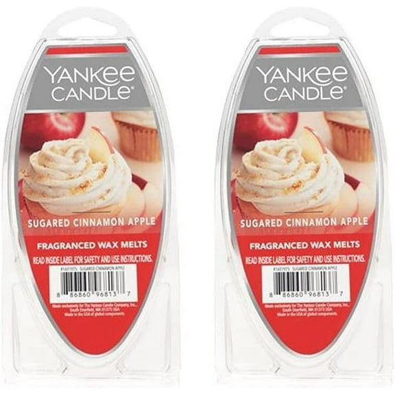 Yankee Candle Set of 2 Sugared Cinnamon Apple Fragranced Wax Melts