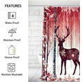 thumbnail image 2 of Classic Winter Christmas Decor Shower Curtain for Bathroom Shower Curtain Set with 12 Hooks Waterproof Fabric Bath Curtain for Bathtub Restroom Decor, 72 X 72 in, 2 of 6