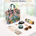 thumbnail image 5 of FORMRS Womens Corduroy Tote Bag Crossbody Shoulder Handbag with Pocket, Blue Flowers, 5 of 7