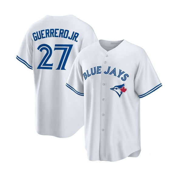 Toronto Bleu Geais Maillot de Baseball pour Hommes GUERRERO JR.27 BICHETTE 11 Nom de Joueur Adulte Réplique