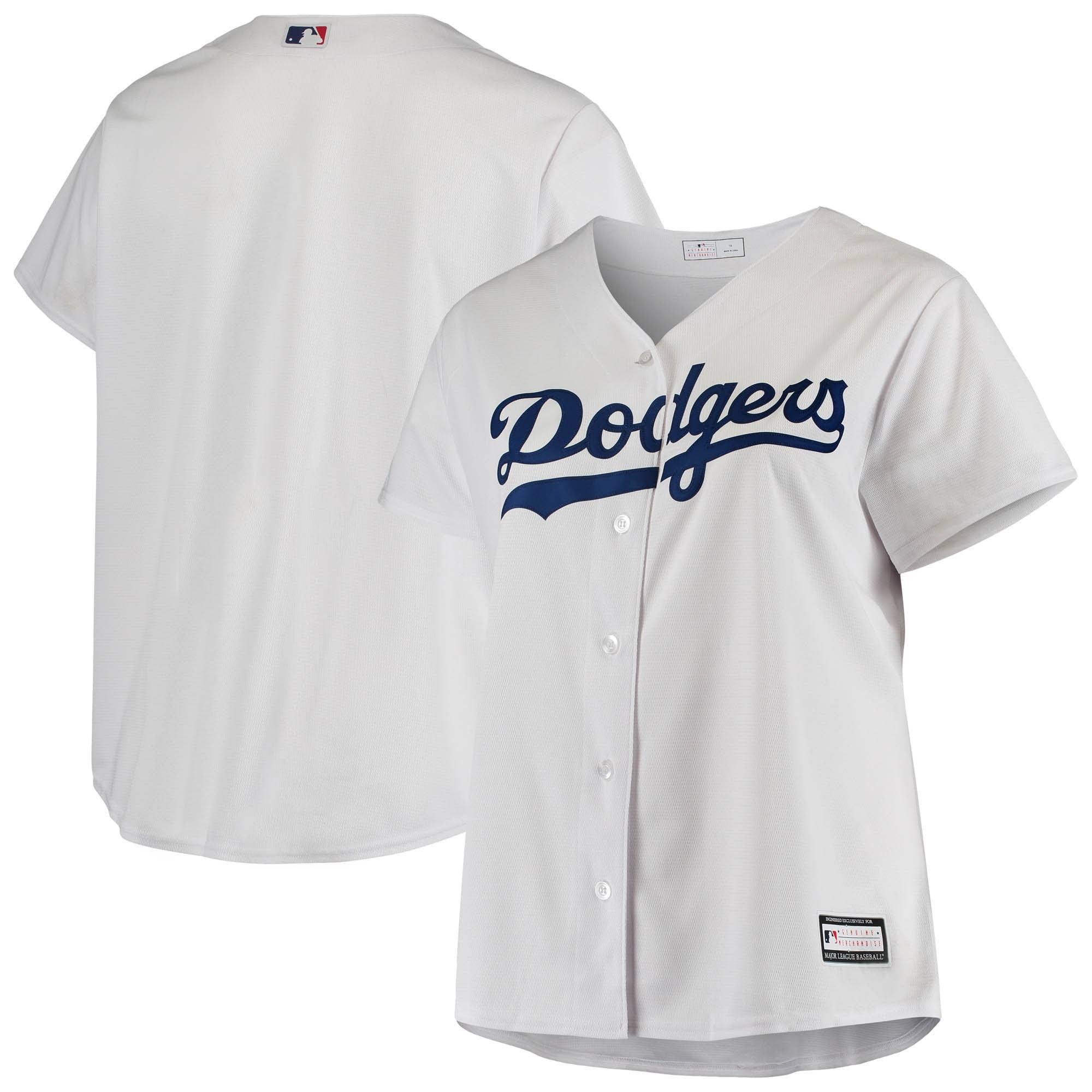 Los Angeles Dodgers Women's Plus Size Sanitized Replica Team Jersey