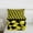 Black Yellow, variant on Castle Fairy Minimalist Plaid 2-Piece Twin Comforter Set