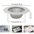 thumbnail image 3 of 2 Pieces Kitchen Sink Strainer, Stainless Steel Sink Strainer, Stainless Steel Drain Strainer, Kitchen Sink Strainer, 3 of 5