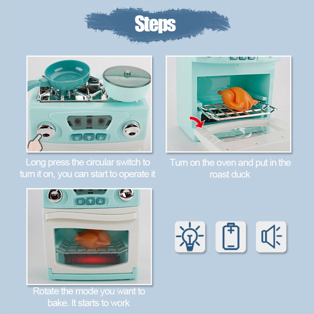 Farfi Simulation Kitchen Appliances Blender Toaster Mixer with LED