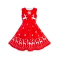 thumbnail image 4 of Girls Dress Reindeer Red Cape Cloak Christmas New Year 8 Years, 4 of 8