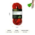 thumbnail image 3 of GoGreen Power (GG-13700) 16/3 100’ SJTW Outdoor Extension Cord, Lighted End, 100 Ft, 3 of 8
