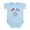 Sky Blue, variant on CafePress - Dirt Track Fan Infant Bodysuit - Baby Light Bodysuit, Size Newborn - 24 Months