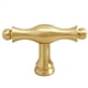 thumbnail image 3 of 3X Tiradores de Cajón de Latón de Lujo con Luz Francesa, Herrajes para Muebles, Manijas Doradas para Gabinetes de Cocina, Orificio Único en T, 3 of 5
