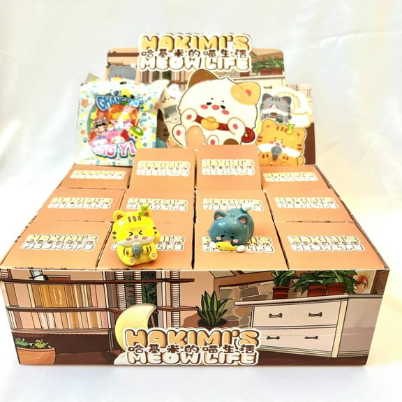 BCmini Kitten Hakim's Meow Life Cat Figurine Blind Box