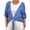 Blue, variant on ManxiVoo Women Lightweight Long Sleeve Cardigan Tie Front Cover Up Soft Knit Lacy Beachwear Chic Layering Piece for Seasonal Transitions L Size Black